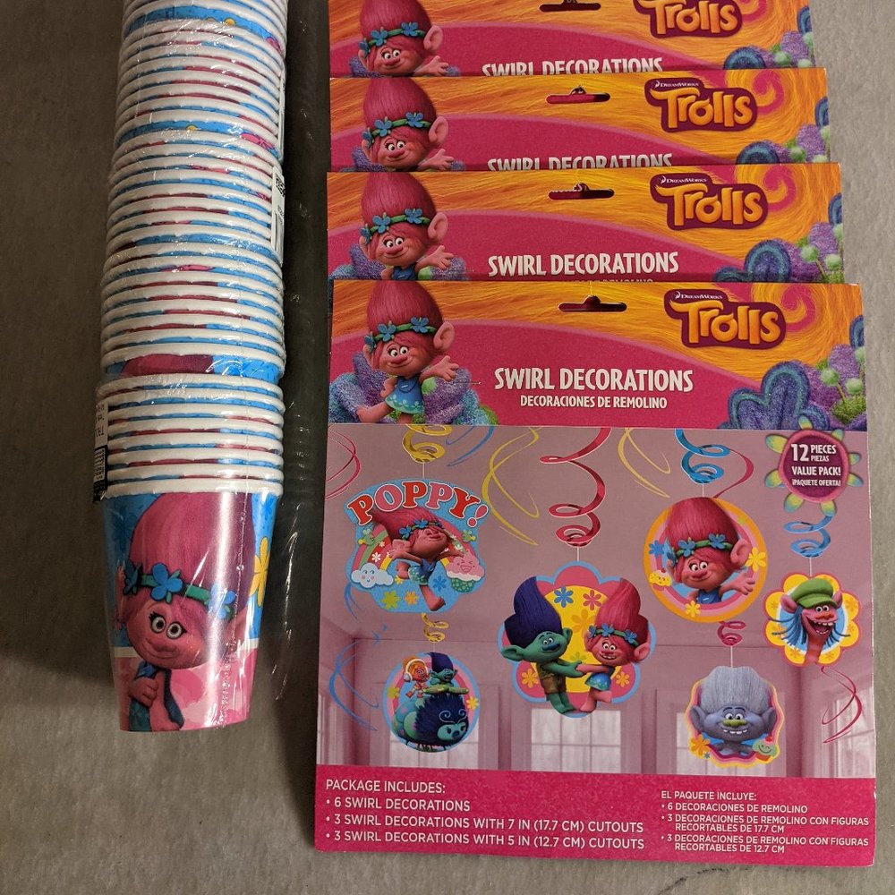 Trolls Party Supply Bundle (Brand New)